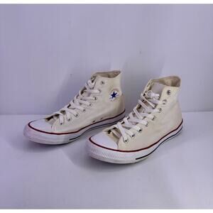 White Converse All Star Unisex Size Men’s 10 women’s 12